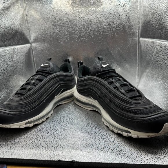 Size 12.5 Nike Air Max 97‎ Black Mens Low Top Lace Up Sneaker Shoes 921826-001
